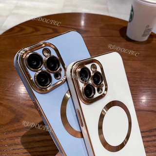 Realme 12 12 + 12X 12 Pro + 5G 4G กรณีบางเฉียบสีทึบ Electroplated ปลอก Realme 12 Pro Plus 12Pro + พร้อมแหวนแม่เหล็กชาร์จไร้สายฝาครอบโทรศัพท์