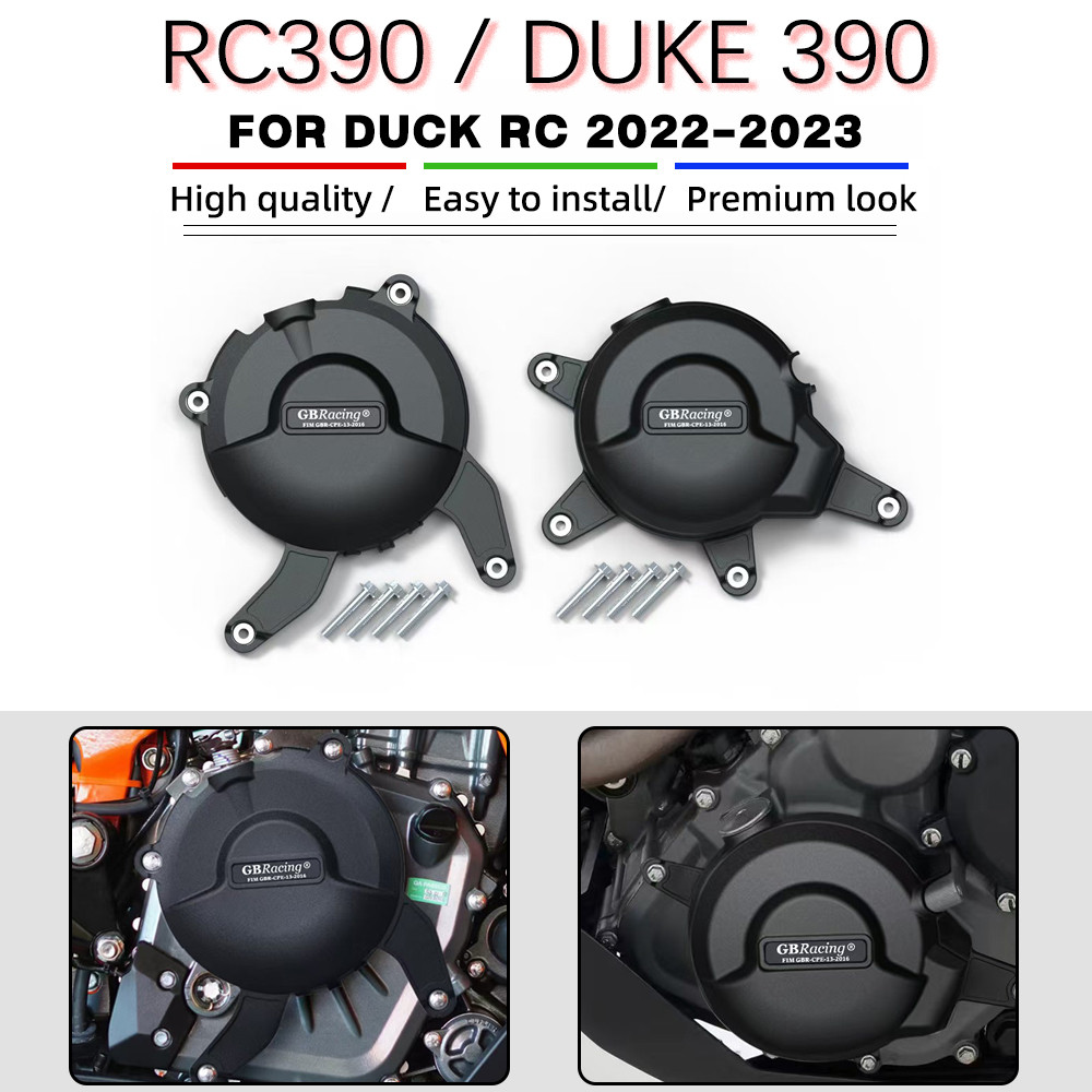 RC 390 DUKE 390 รถจักรยานยนต์ฝาครอบเครื่องยนต์สําหรับ KTM RC 390 2022 2023 DUKE 390 2022 2023 2024 เ