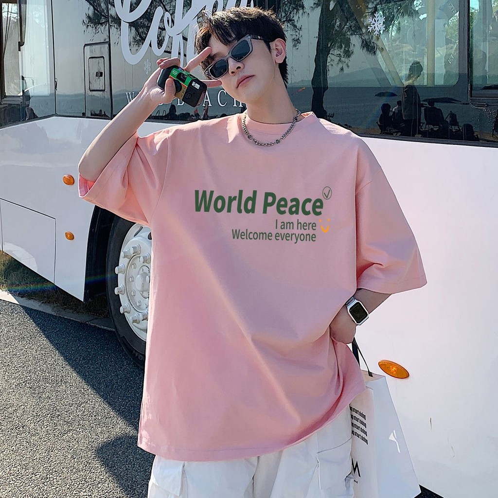 (จัดส่งตลอด 24 ชั่วโมง) เสื้อผู้ชาย เสื้อที - เสื้อแขนสั้นพิมพ์แฟชั่นจากผ้าฝ้ายสำหรับฤดูร้อน เสื้อแฟชั่น vintage shirt