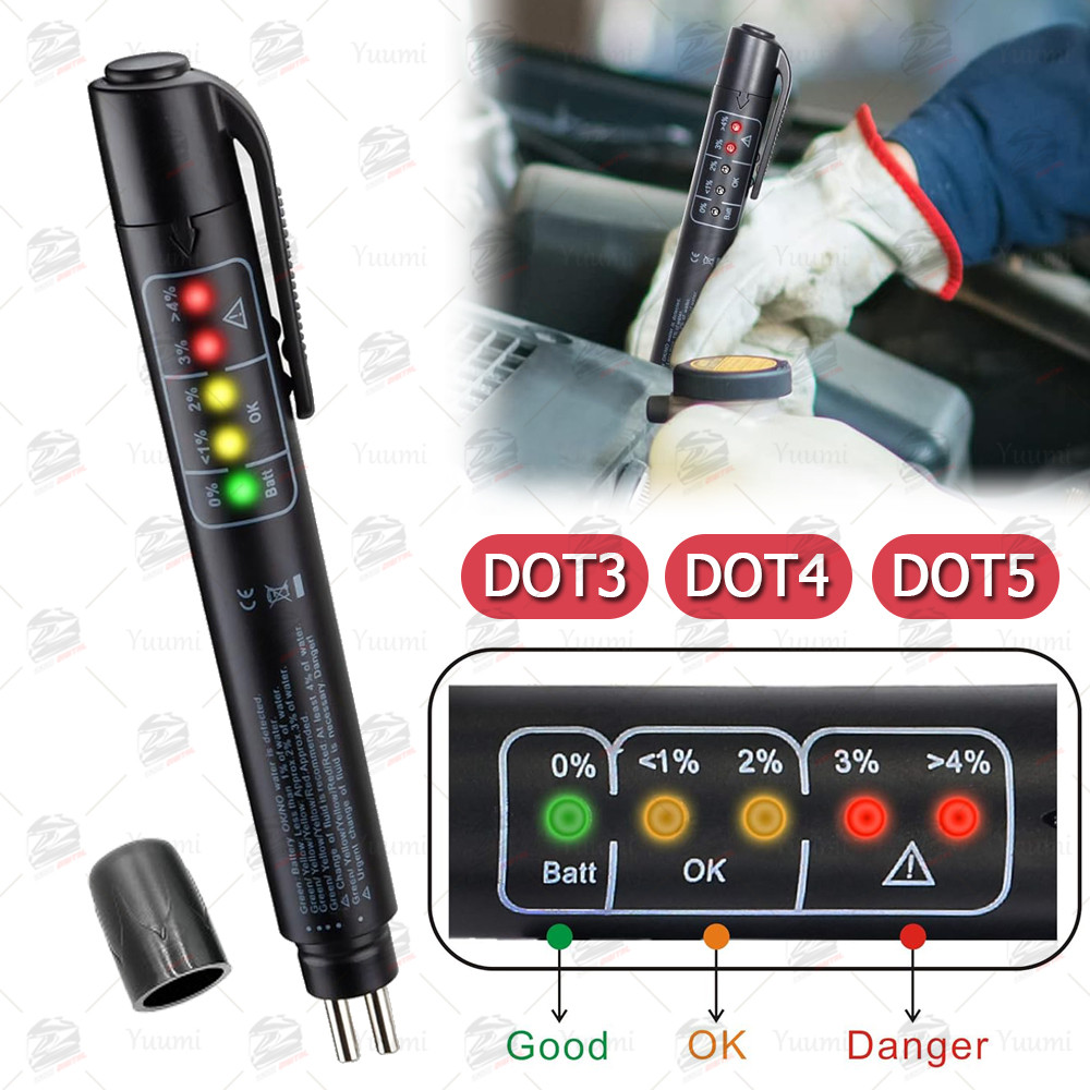 รถทดสอบน้ํามันเบรกปากกา 5 นํา จุด3 จุด4 จุด5 จุด5.1 น้ํามันเบรกเนื้อหาทดสอบดิจิตอลเครื่องมืออิเล็กทรอนิกส์รถเครื่องมือทดสอบ