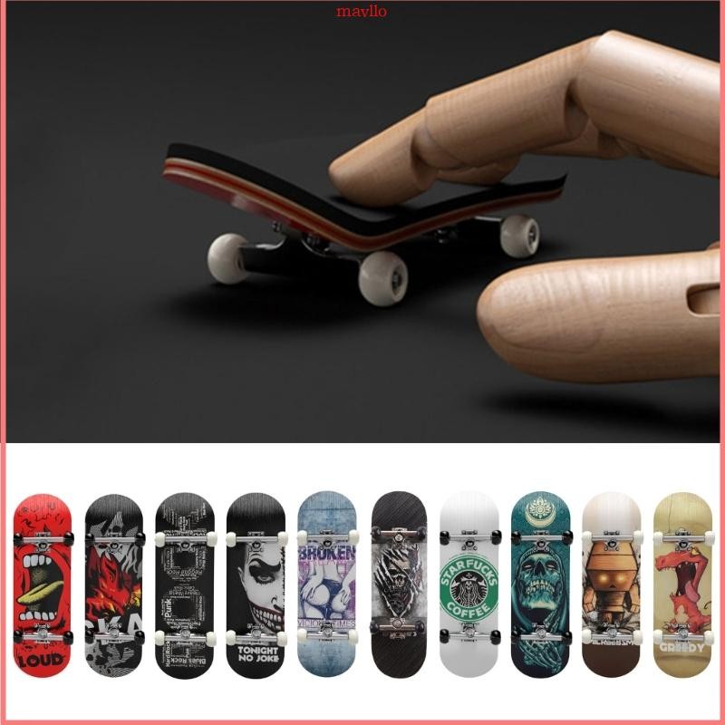 MAVLLO Mini Fingerboards Board สเก็ตบอร์ดนิ้วมือของเล่นปลายนิ้ว Movement Party Favor ความแปลกใหม่ของ