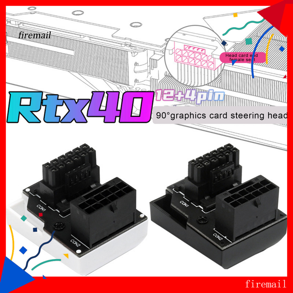 [FM] 90 องศา Gpu Power Adapter Gpu Power Adapter Rtx40 Series กราฟิกการ์ด 12vhpwr 16pin Power Adapte