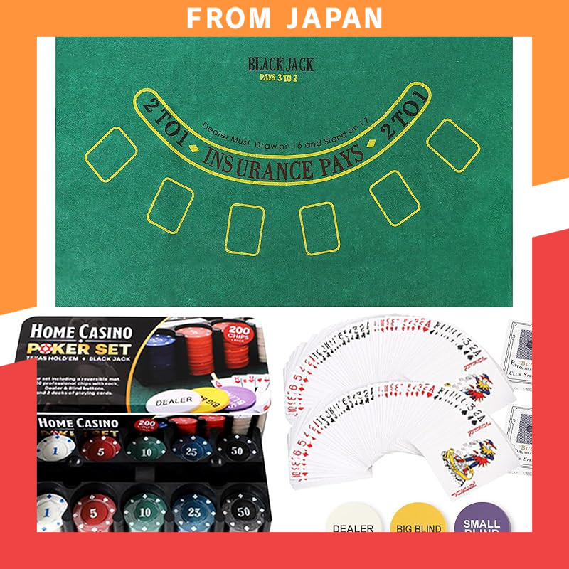 TOLAVIT Poker [Experience an Authentic Atmosphere] "A Complete Set for Beginners! Turn Your Home int