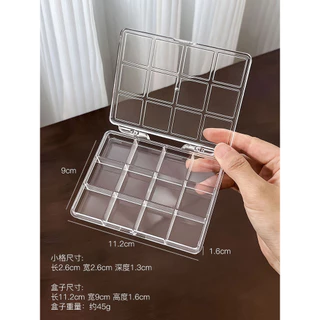 ความโปร่งใสสูงอะคริลิกล่องเครื่องประดับเครื่องมือทําเล็บ24ช่องกล่องกันฝุ่นกันน้ําแสดงได้สะดวกกล่องเก็บ