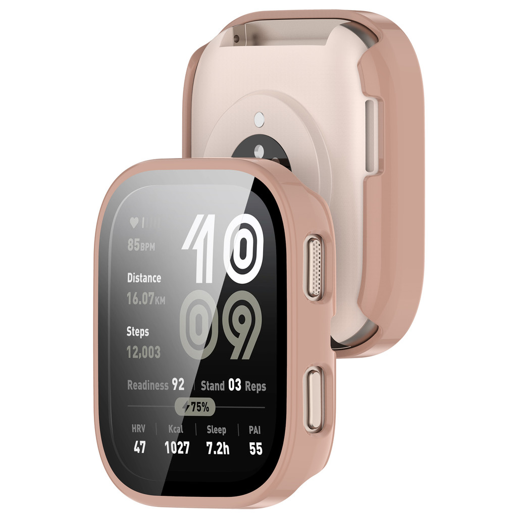 เคสพีซีแบบแข็งบางพิเศษกระจกนิรภัยป้องกันหน้าจอฝาครอบป้องกันสําหรับ Huami Amazfit Bip 6 Bip6 A2435 - รูปที่ 5