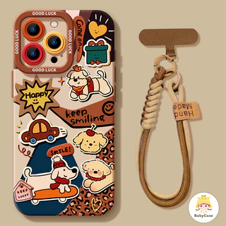 เคสไอโฟน11 13 สำหรับ iPhone 15 16 11 13 12 14 Pro Max 8 7 15 14 16 Plus XR XS X Max SE 2020 กำไลแมวตัวการ์ตูนน่ารัก