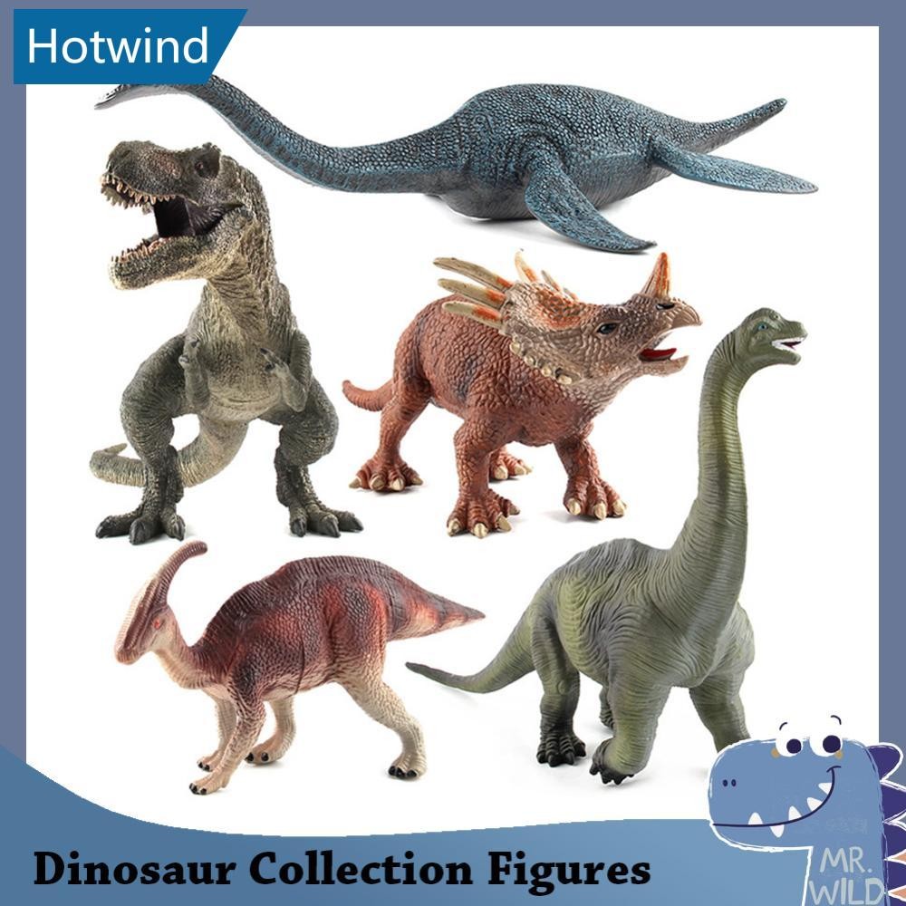 HW จําลองของเล่นไดโนเสาร์ Jurassic Wild Life Tyrannosaurus Rex World Park ไดโนเสาร์รุ่นตัวเลขการกระท