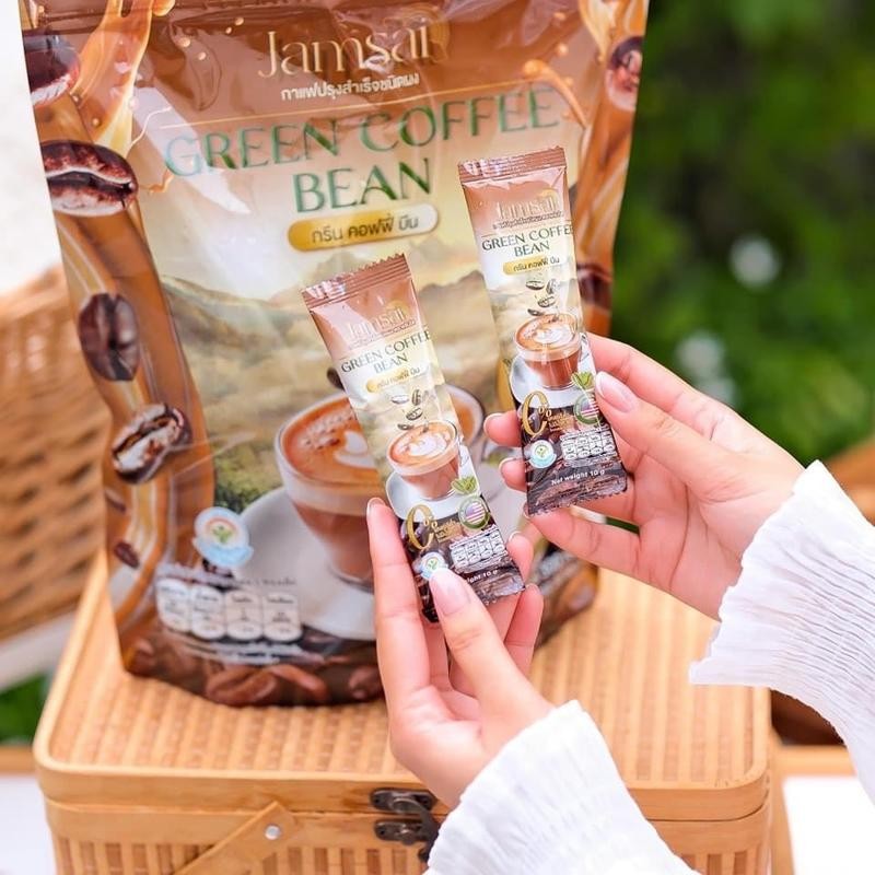 1 แถม 1 (60 ซอง) กาแฟลำไย กรีน คอฟฟี่ บีน กาแฟปรุงสำเร็จชนิดผง 1 ห่อใหญ่ บรรจุ 30 ซอง - รูปที่ 2