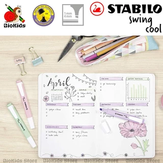 Stabilo Swing Cool Original / Pastel / Naturecolors 22 Colours I ปากกาเน้นข้อความด้ามเดี่ยวแบบสลิมมีครบ 28 สี