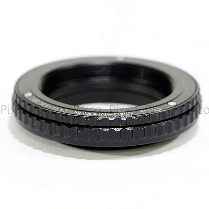 M39 to M42 Mount Lens Adjustable Focusing Helicoid Macro Tube Adapter - 10mm to 15.5mm
