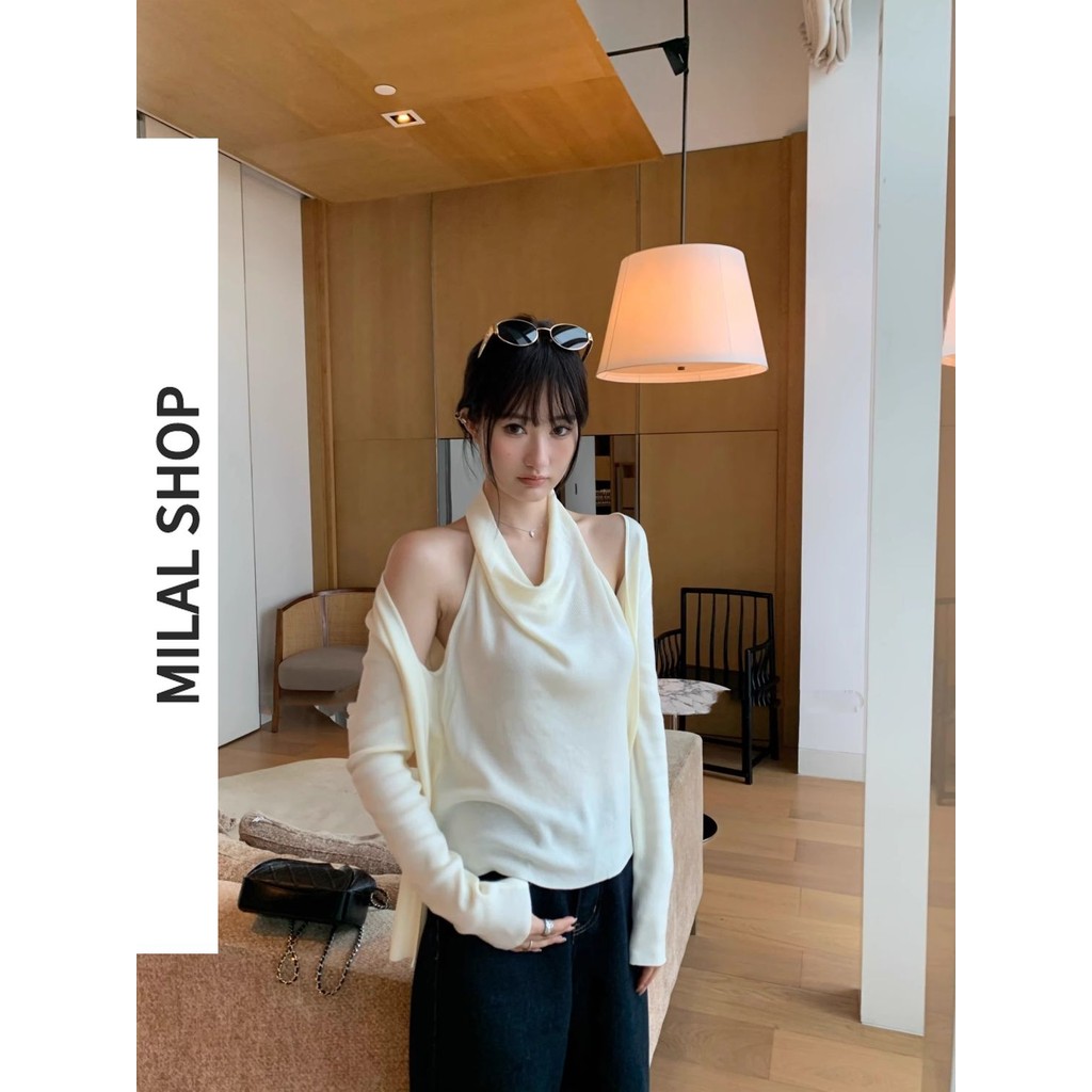 เสื้อสตรีฤดูหนาว ปลอบโยน กํามะหยี่บางปลอมสองชิ้นท็อปส์
