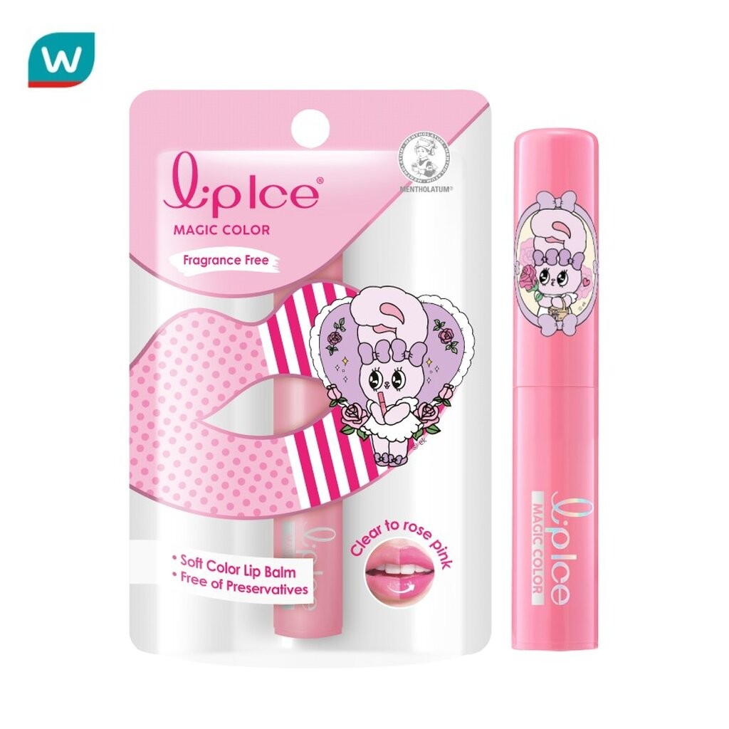 Lipice ลิปไอซ์ เมจิค คัลเลอร์ โรส พิงค์ ปราศจากน้ำหอม 2 กรัม