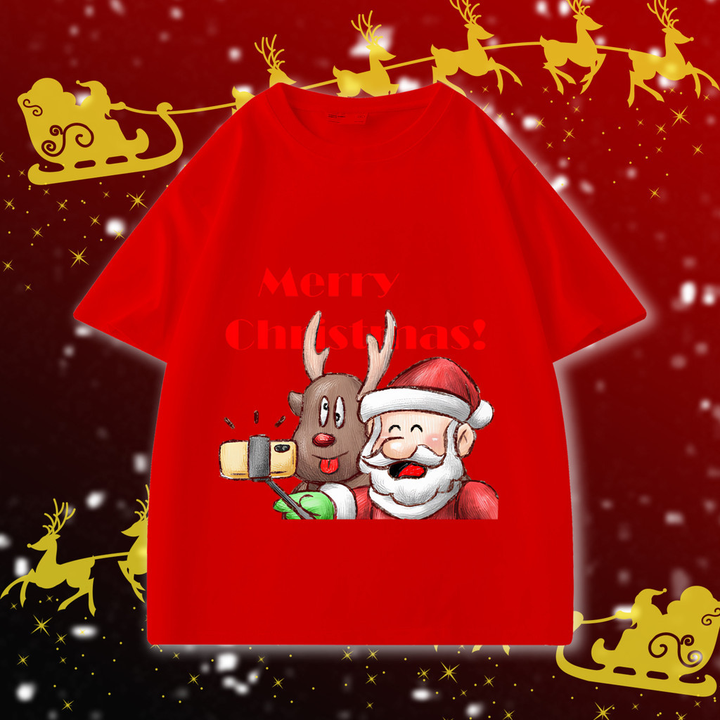 (จัดส่งตลอด 24 ชั่วโมง)8 รุ่น เสื้อยืดพร้อมส่ง เสื้อยืดคริสต์มาสน่ารัก Cute Christmas T-shirt เสื้อผ้าคริสต์มาส s-3xl#2