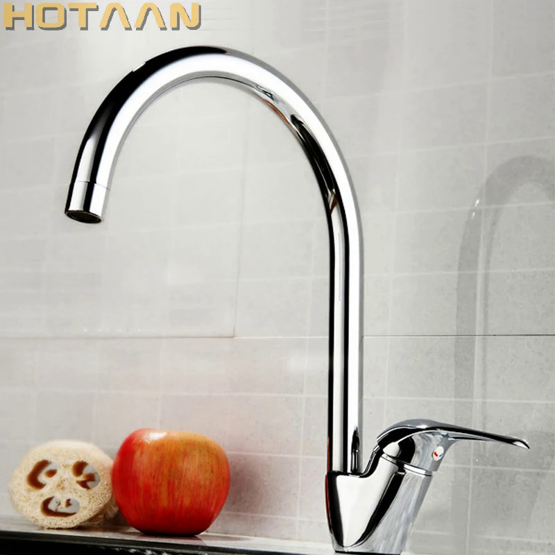 . Swan leading Hot and cold kitchen faucet Single handle single hole kitchen faucet Kitchen sink fau