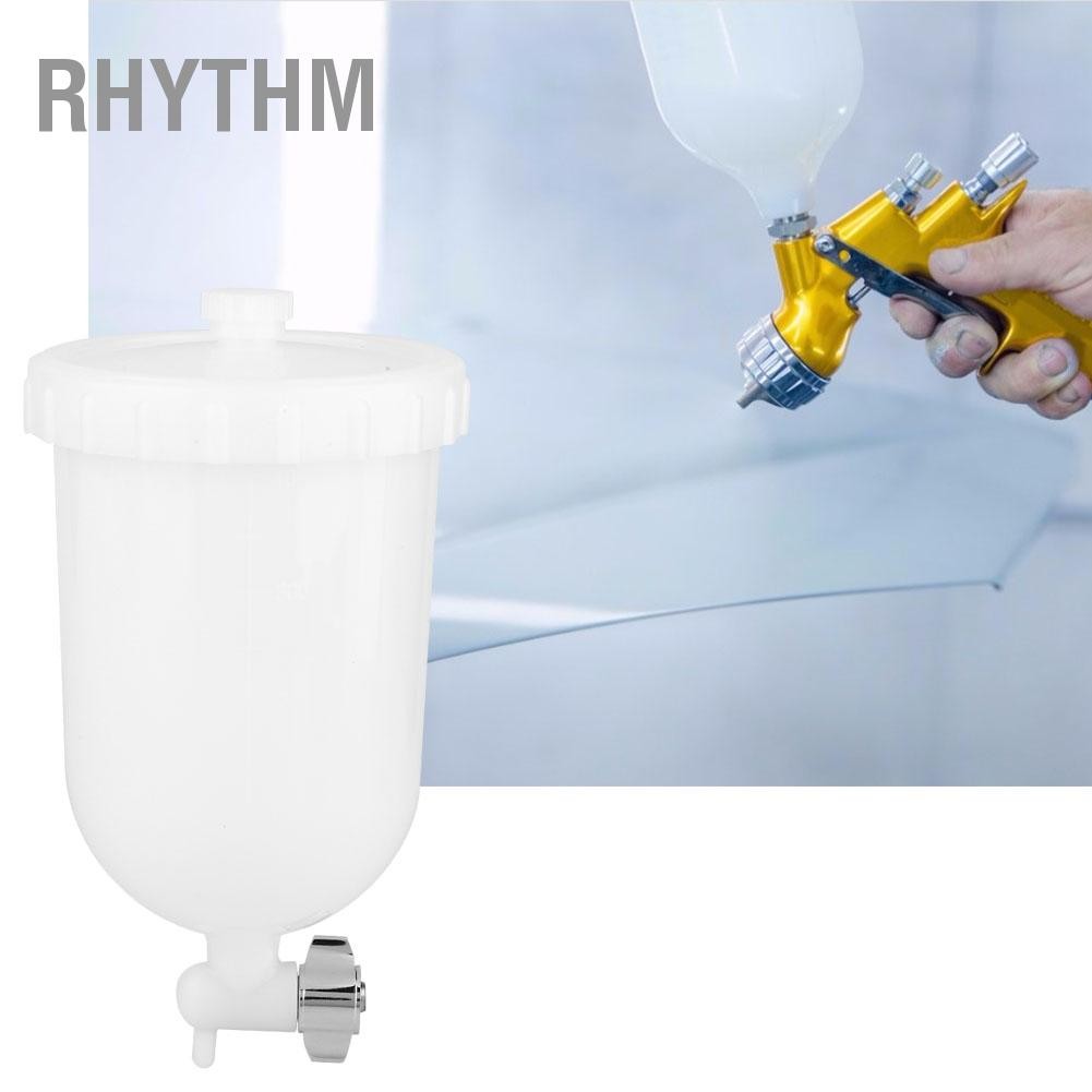 Rhythm 400ml Spray Gun Pot Side Feed Plastic Paint Cup for W101 W71 R-2 K-2 F-2
