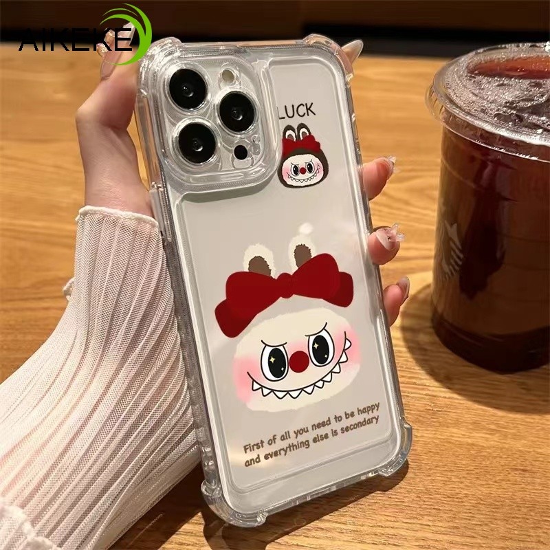 Red Bow Labubu สําหรับ Vivo Y19s 4G Y300 Y37 V40 Pro Lite V40E Y200 X200 Pro Mini Y28 iQOO 13 Z9s Z9