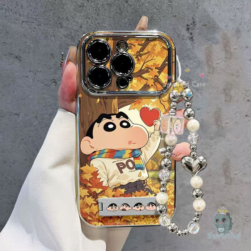 หรูหราชุบปลอกสําหรับ ไอโฟน 11 7 8 6 6ส บวก 16 15 14 13 12 มือโปร เอ็กซ์อาร์ X Xs สูงสุด อิน ความทรงจําฤดูใบไม้ร่วงค้นหารักกรณีโทรศัพท์ + เชือกเส้นเล็ก + ผู้ถือกันกระแทกป้องกันปกหลัง