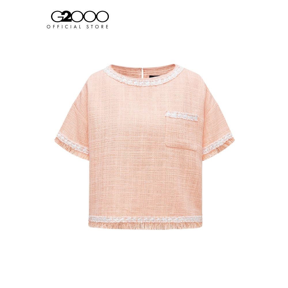 G2000 เสื้อเบลาส์สำหรับผู้หญิง ทรง Relaxed Fit รุ่น 4124348024 PINK
