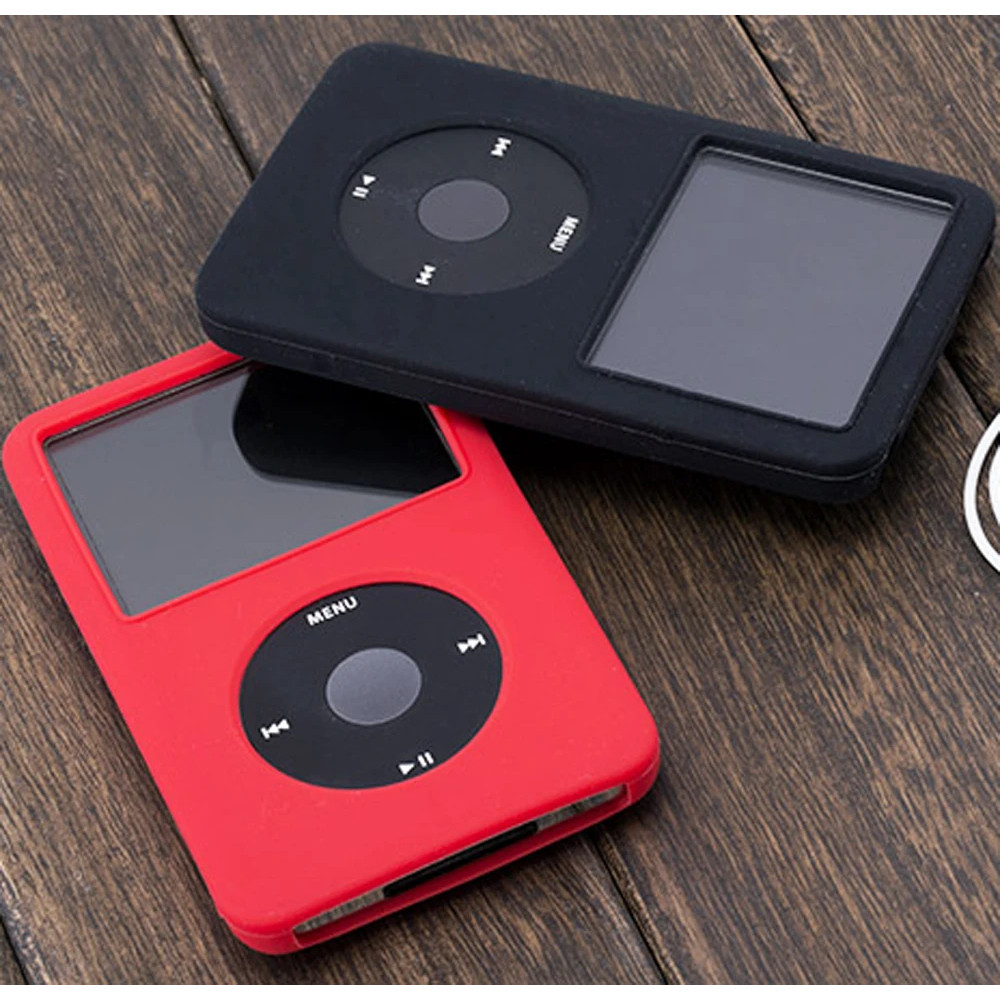 ซิลิโคนผิวกรณีฝาครอบป้องกันสําหรับ iPod 6th classic 80gb 120gb 7th classic บาง 160gb