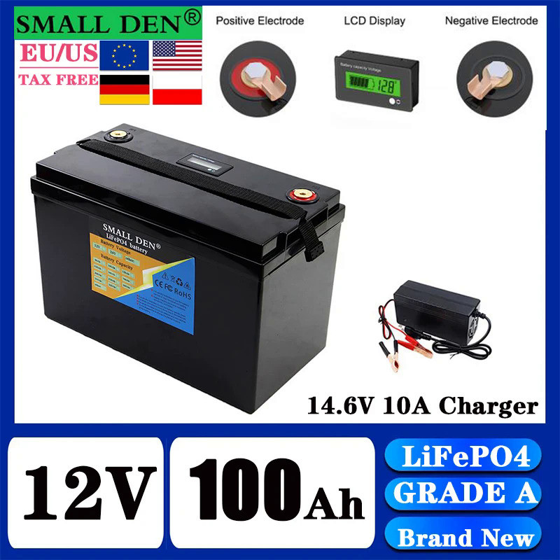 160Ah 120Ah 100Ah ใหม่12V 320Ah 300Ah 280Ah แบตเตอรี่ LiFePO4 100Ah 24V สร้างขึ้นในตัวสำหรับการจัดเก