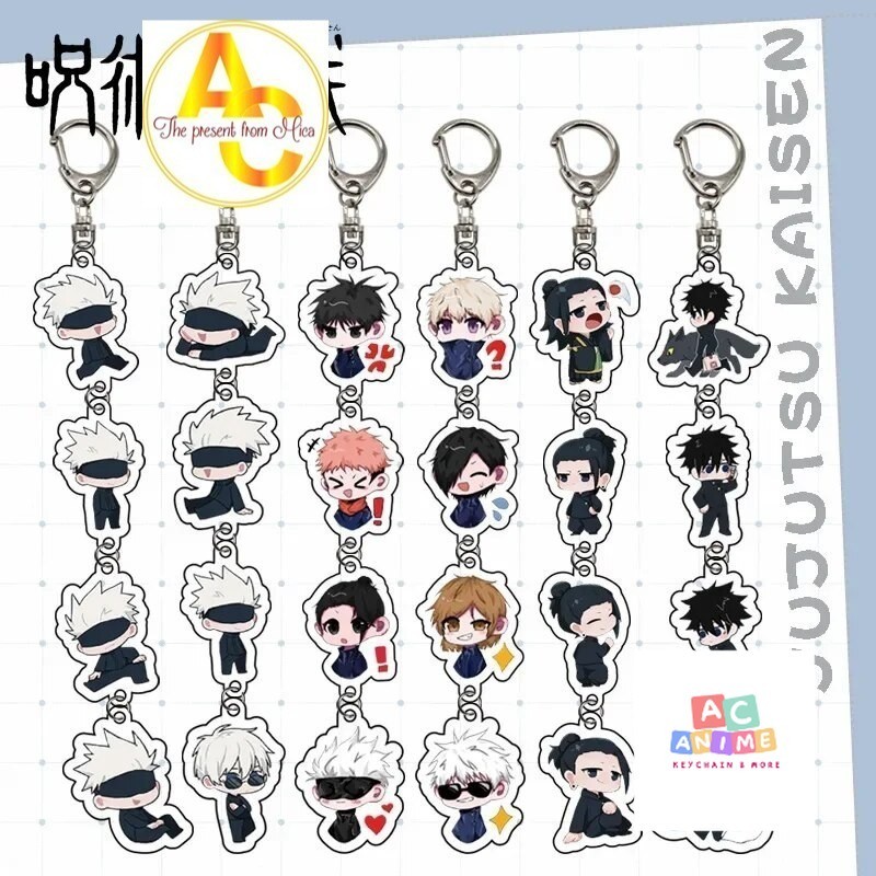 Jujutsu Kaisen Gojo Sukuna Megumi Yuji Nanami Nobara Gito พวงกุญแจ