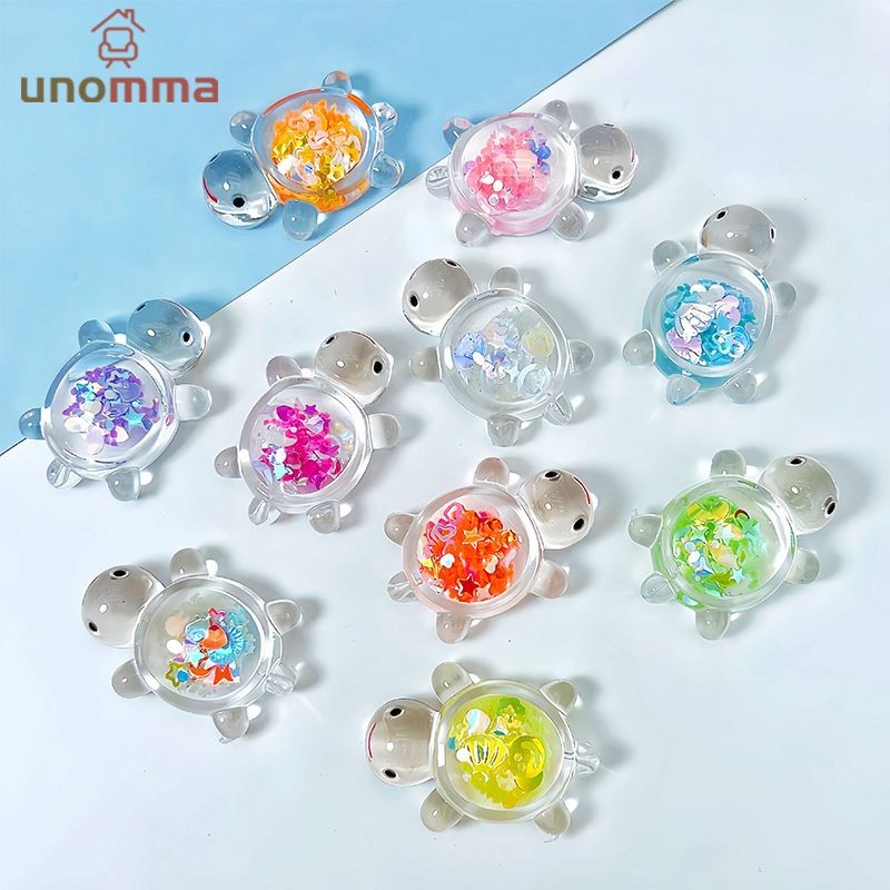 🎈เต่าเรืองแสงสวนปลา Miniatures เครื่องประดับ Mini Luminous Glitter เต่าตกแต่งบ้านภูมิทัศน์หัตถกรรม unomma