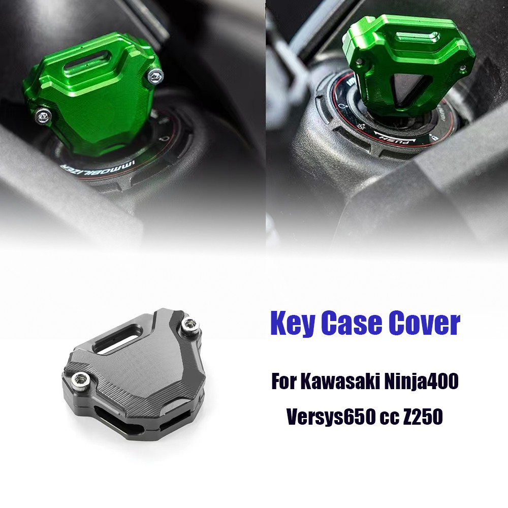 สําหรับ Kawasaki Ninja400 Versys650 cc Z250 Z300 Z400 Z1000 ZX10R ZX25R อุปกรณ์เสริมรถจักรยานยนต์ Keychian ฝาครอบเชลล์