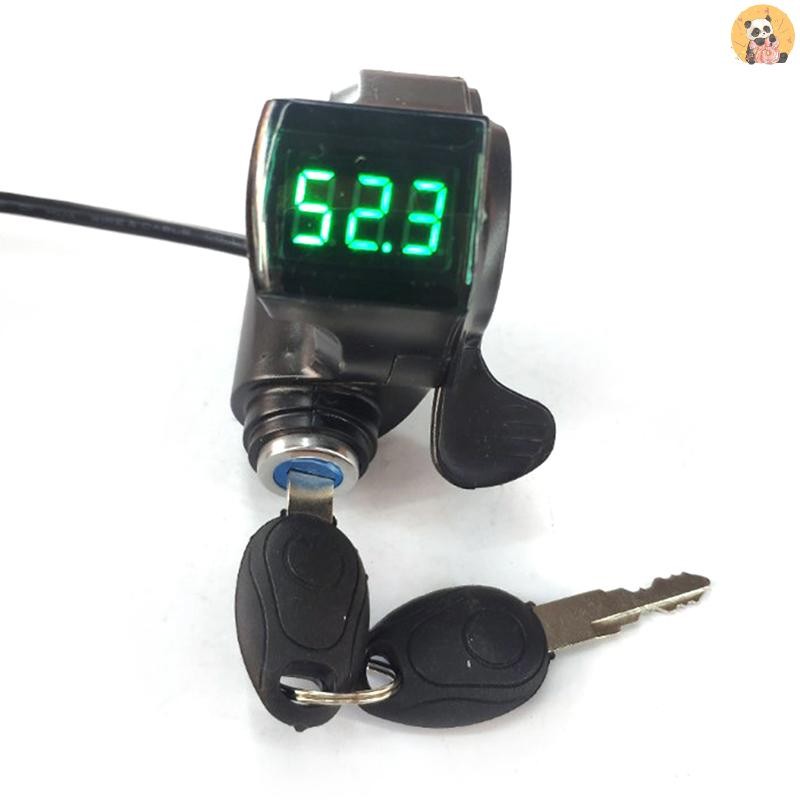 [CO] 12v/24v/36v/48v/60v/72v คันเร่ง Ebike พร้อมแบตเตอรี่จอแสดงผล Thumb Grips [TH]