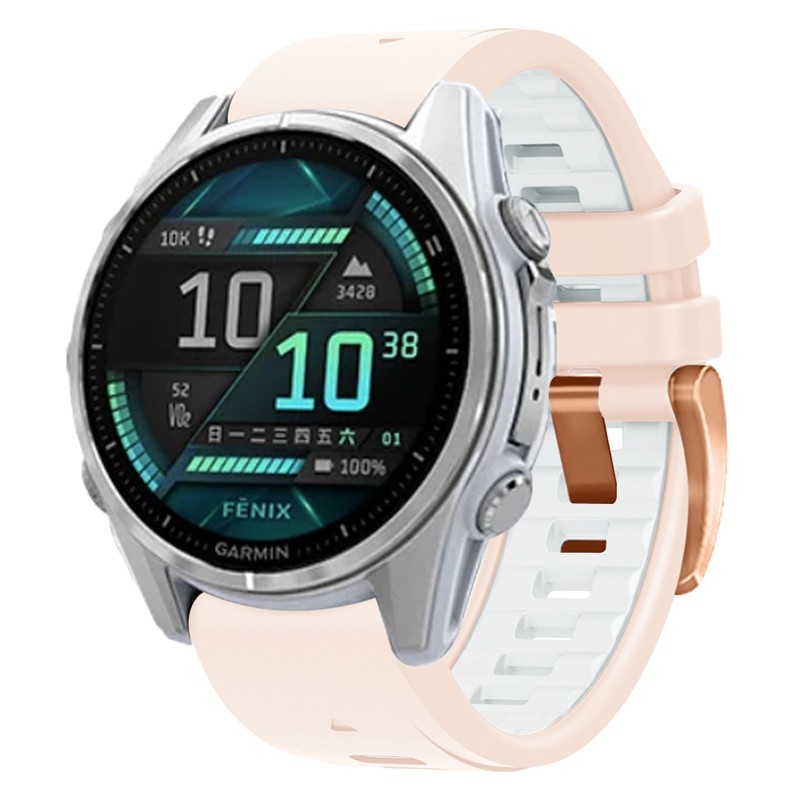 20มม. QuickFit ซิลิโคนสำหรับ Garmin Fenix 8 43มม. 7S/6s/6S pro/ 5S/5S plus/instinct 2S /epix Pro approach 42มม. สายนาฬิกา