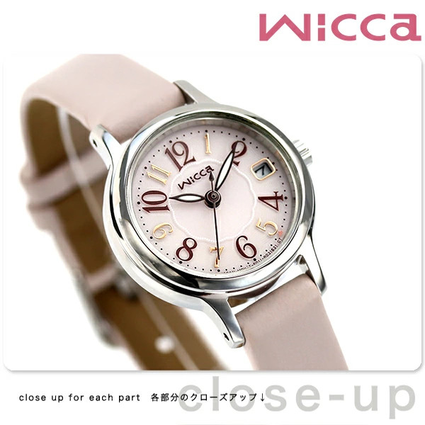 Jdm นาฬิกาใหม่ ★ Citizen wicca Series หนัง KH4-912-90ผู้หญิงสำหรับธุรกิจน่ารัก 《Y》