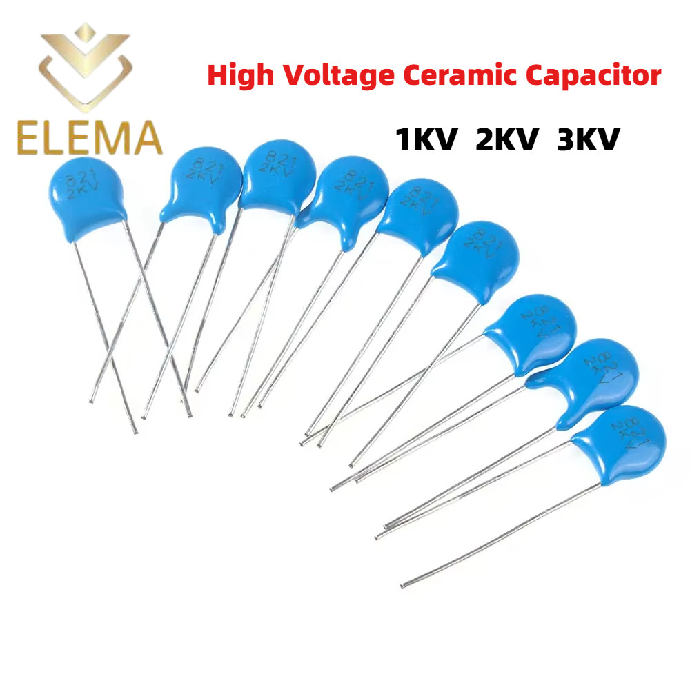 ตัวเก็บประจุเซรามิกแรงดันสูง 2.2NF 4.7NF 10NF 22NF 220PF 470PF 560PF 1NF 3.3NF 1KV 2KV 3KV ตัวเก็บประจุเซรามิก