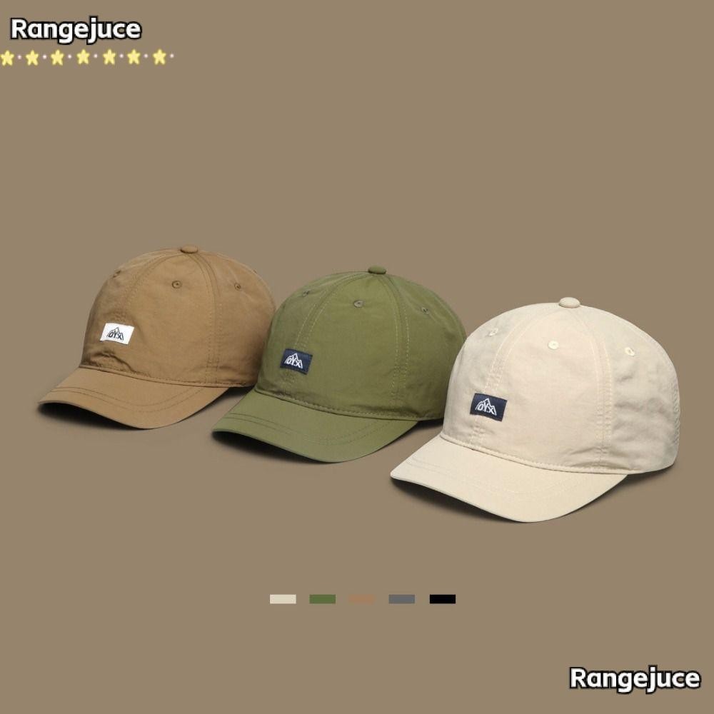 Rangejuce หมวกกันแดด, หมวกเบสบอลแห้งเร็วระบายอากาศได้, หมวกฮิปฮอปแบบบางปีกสั้นผู้หญิงผู้ชาย