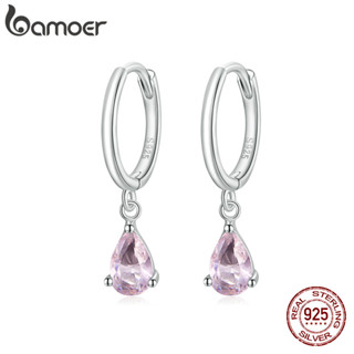 Bamoer 925 เงินสเตอร์ลิง Sliver ต่างหู Water Drop Design ของ…