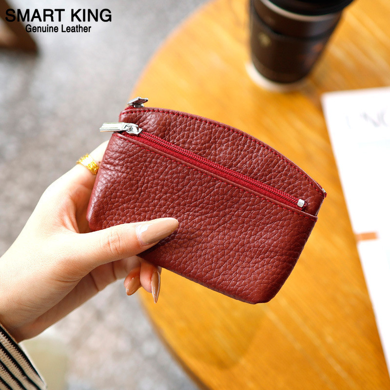 พระราช เครื่องบรรจุถุง กระเป๋าใส่เหรียญหนังแท้,กระเป๋าสตางค์ใบสั้นสไตล์มินิมอล,กระเป๋าเก็บมินิผู้หญิงพร้อมพวงกุญแจ 1678