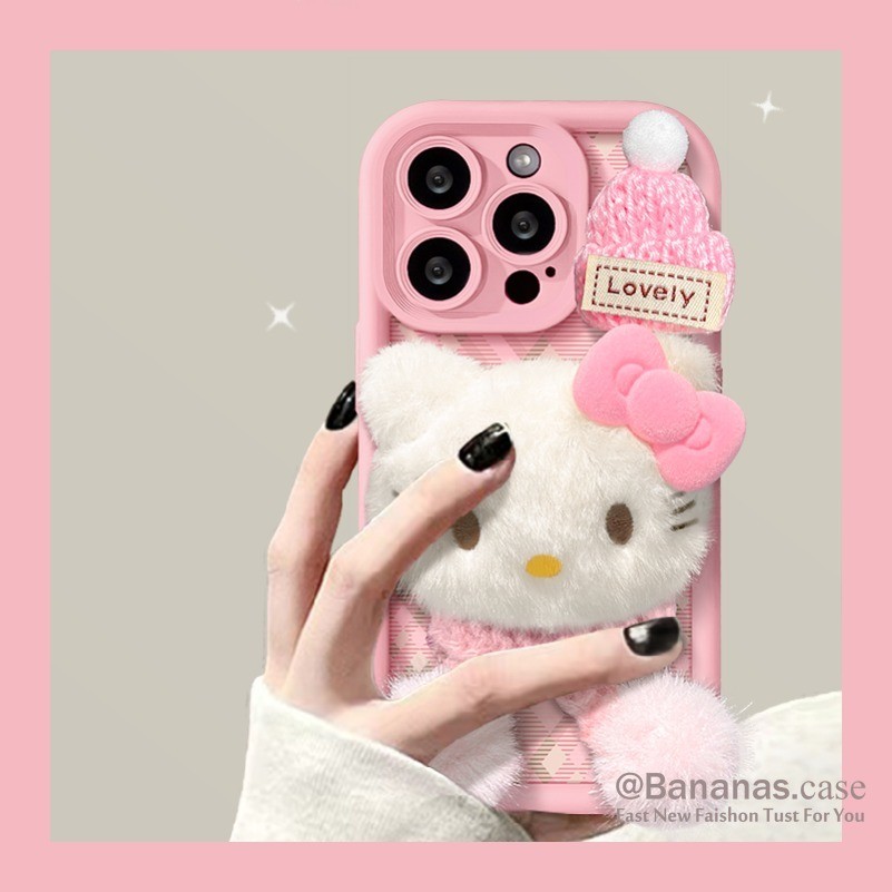 IPhone 17 16 15 14 13 12 11 Pro Max X Xr Xs Max 7 8 Plus SE2020 เคสโทรศัพท์ตุ๊กตาสีชมพู Cat + Lanyard คู่ฝาครอบโทรศัพท์นุ่ม ราคา ถูกที่สุด ดีลบีเคเค แกลเลอรีภาพที่ 4