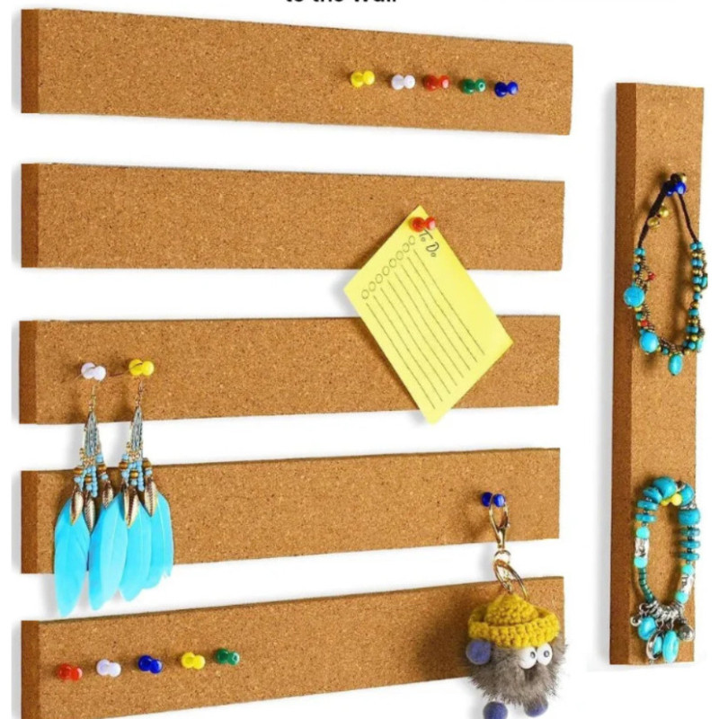 Self-Adhesive Cork Board - Frameless Pushpin Cork Board - Bulletin Board กระดานข้อความ - ข้อความติดผ