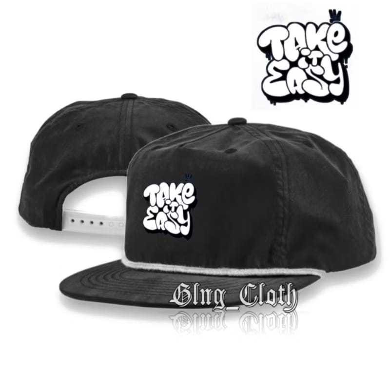 TAKE IT EASY Classic Snapback Hat/Snapback Classic Vintage Rope Hat