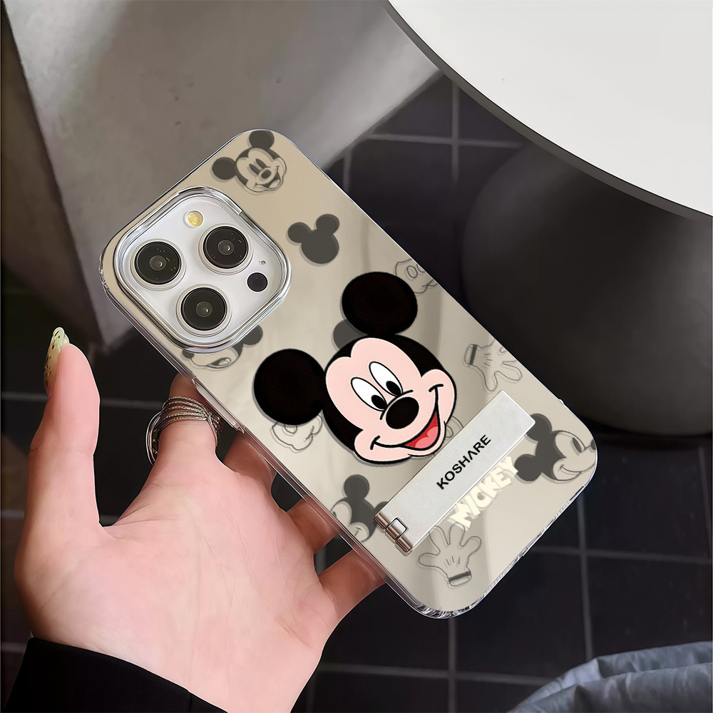 COD  เคส For iPhone 11 13 16 15 14 12 Pro Max เคสไอโฟน11 XS MAX XR 8 Plus Case เมาส์น่ารัก กระจก กรณีโทรศัพท์มือถือชุบ ราคา ถูกที่สุด ดีลบีเคเค แกลเลอรีภาพที่ 3