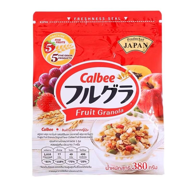 คาลบี้ ฟรูกรา ฟรุตกราโนล่าออริจินอล 380กรัม Calbee Frugra Fruit Granola Original 380g.