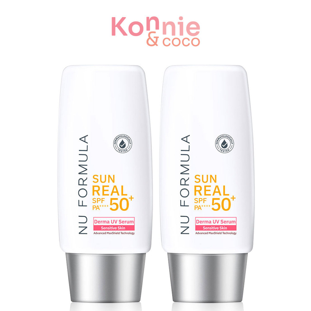 Nu Formula Sun Real SPF 50+ PA++++ Derma UV Serum [40g x 2pcs].