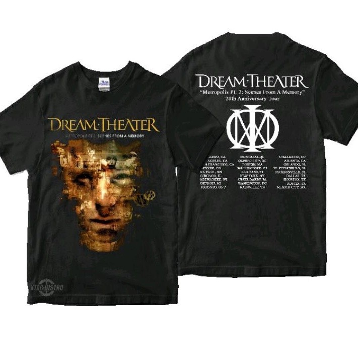 Dream Theater METROPOLIS เสื้อยืด Second Part Premium เสื้อยืด Dream Theater Band เสื้อยืด Heavy Metal Rock Beyond Time and Space Amazing Distance