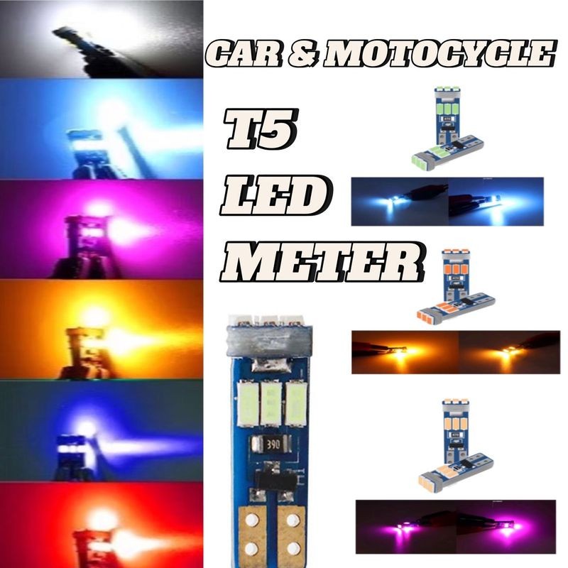 รถ/MOTOCYCLE T5 เมตร 9LED LIGHT BULB UNIVERSAL LIGHT BULB