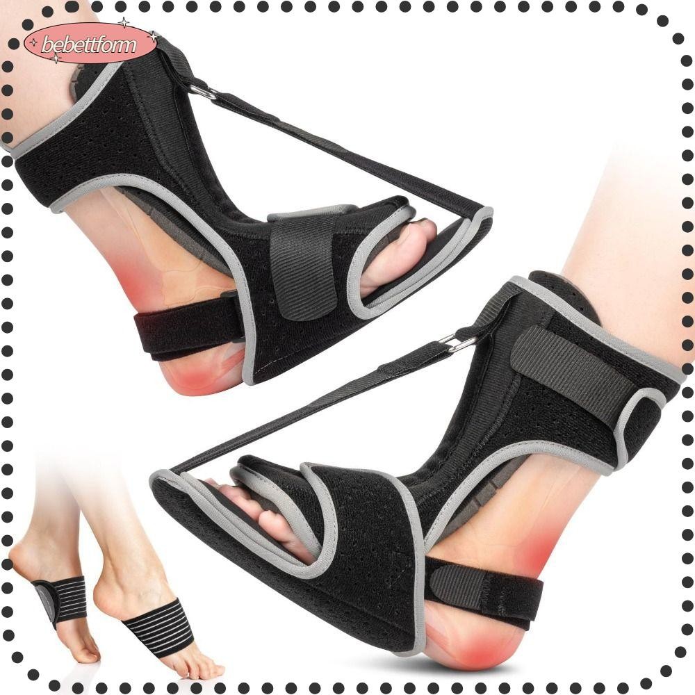 BEBETTKISS Plantar Fasciitis Night Splint, แบบพกพา Soft Plantar Fascia Brace, ปรับ Tendonitis Relief Support Stretch Boot