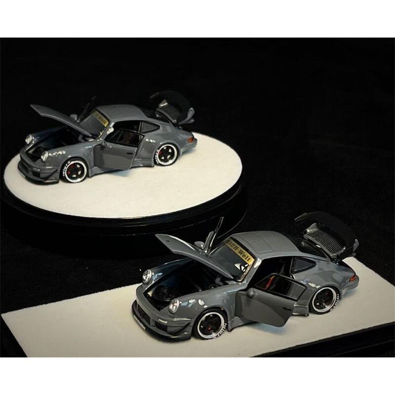 PGM 1:64 RWB930 รถDiecast Modleสีเทาซีเมนต์