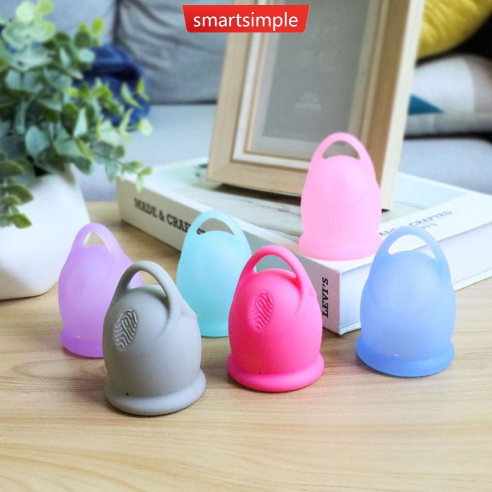 SMARTSIMPLE ซิลิโคนถ้วยประจําเดือน L/S Reusable ผู้หญิงสุขอนามัยถ้วยประจําเดือนถ้วย Health Care L3P7