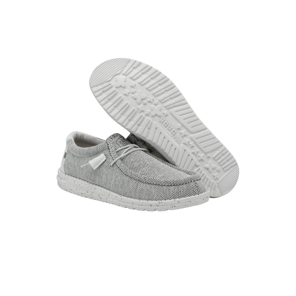HEYDUDE รองเท้าลำลองผู้ชาย WALLY SOX รุ่น 40019-1KA - STONE WHITE