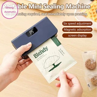 STRO Plastic Bags Sealer 2 In1 Heat Heat Bag Sealing Machine Portable Package Sealer Six Power Screen Display Heat Sealer MY