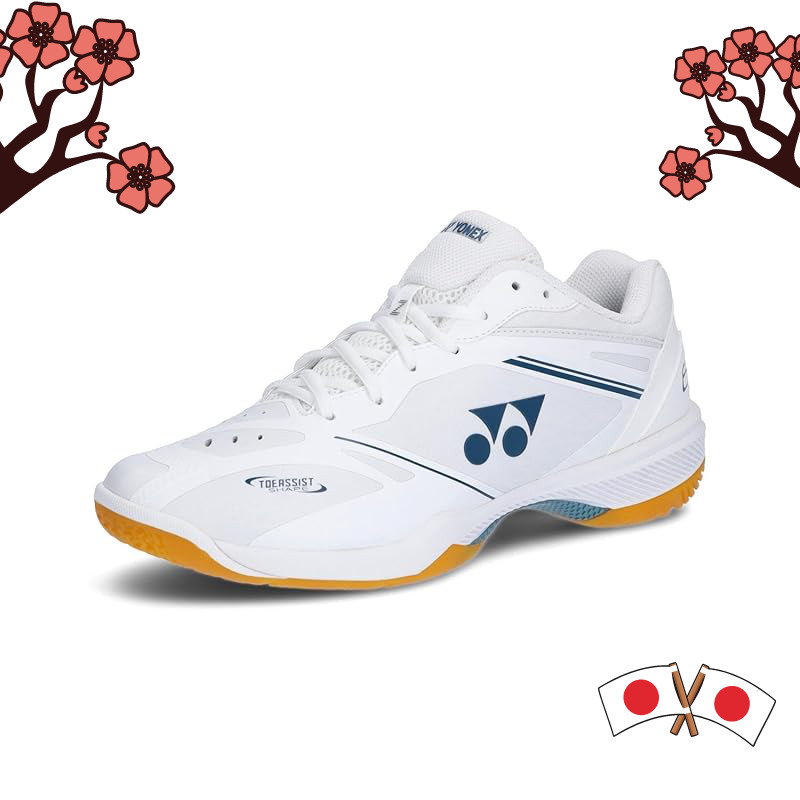 YONEX Power Cushion 65Z Wide Badminton Shoes - White (011) in Various Sizes