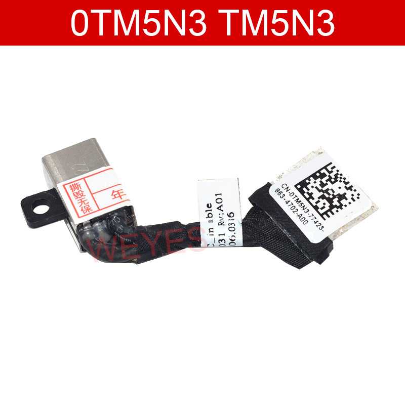 0TM5N3 TM5N3 450.0FV06.001 0021 สําหรับ Dell Latitude 3400 3500 5584 DC-IN แล็ปท็อป DC Power Input J
