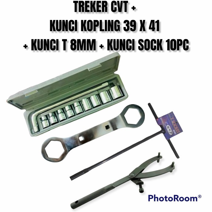 CVT TRACKER แพคเกจ CLUTCH RESISTANCE KEY 39X41 SOCK T 8MM SOCK SET 10PC - พร้อม SOCK 22MM
